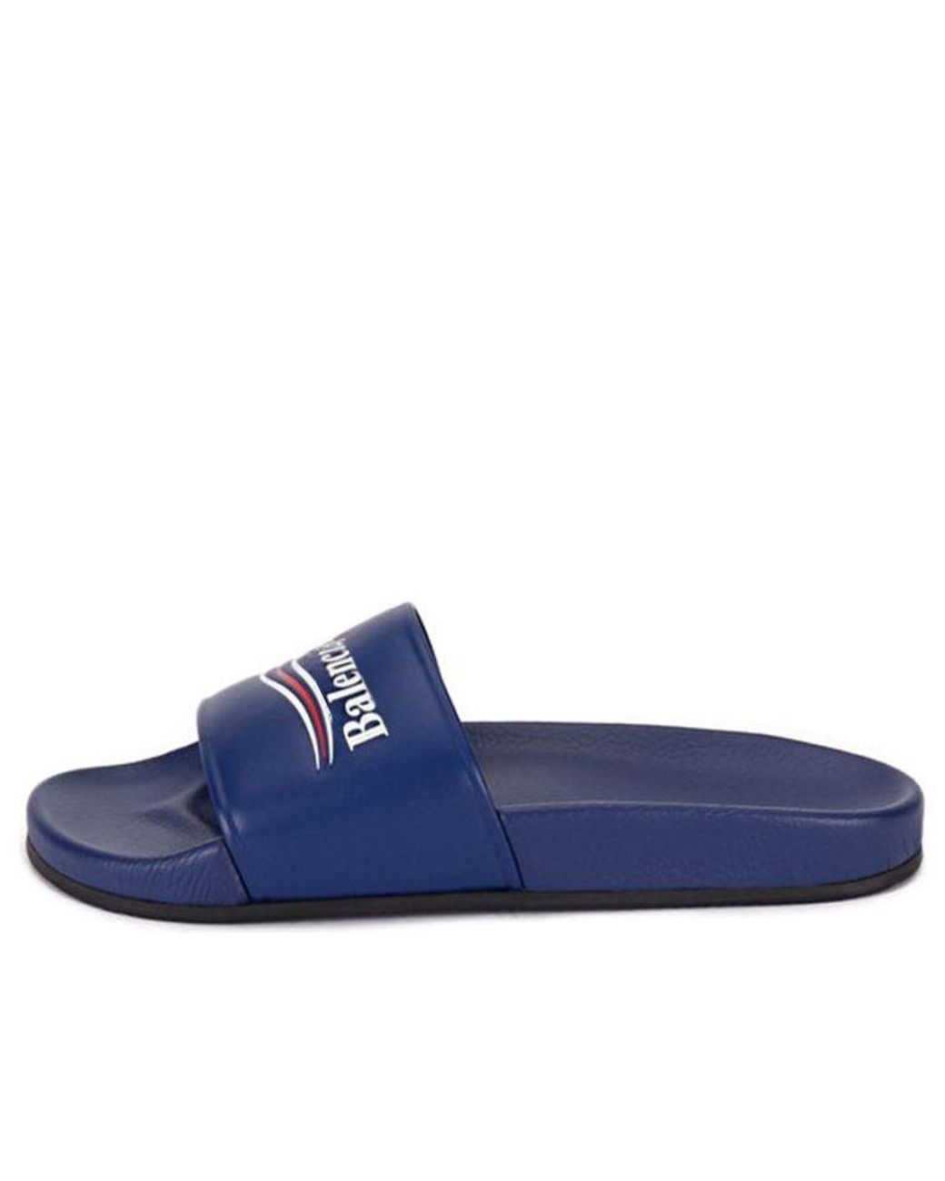 Balenciaga Pool Sandal Political Sandals in Blue for Men Lyst