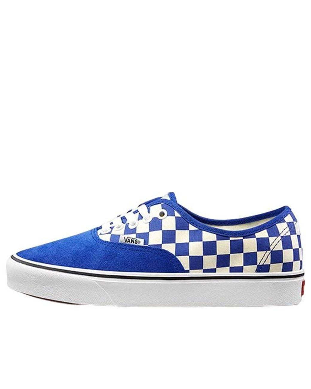 Vans Blue Comfycush Authentic 'Checker' for men