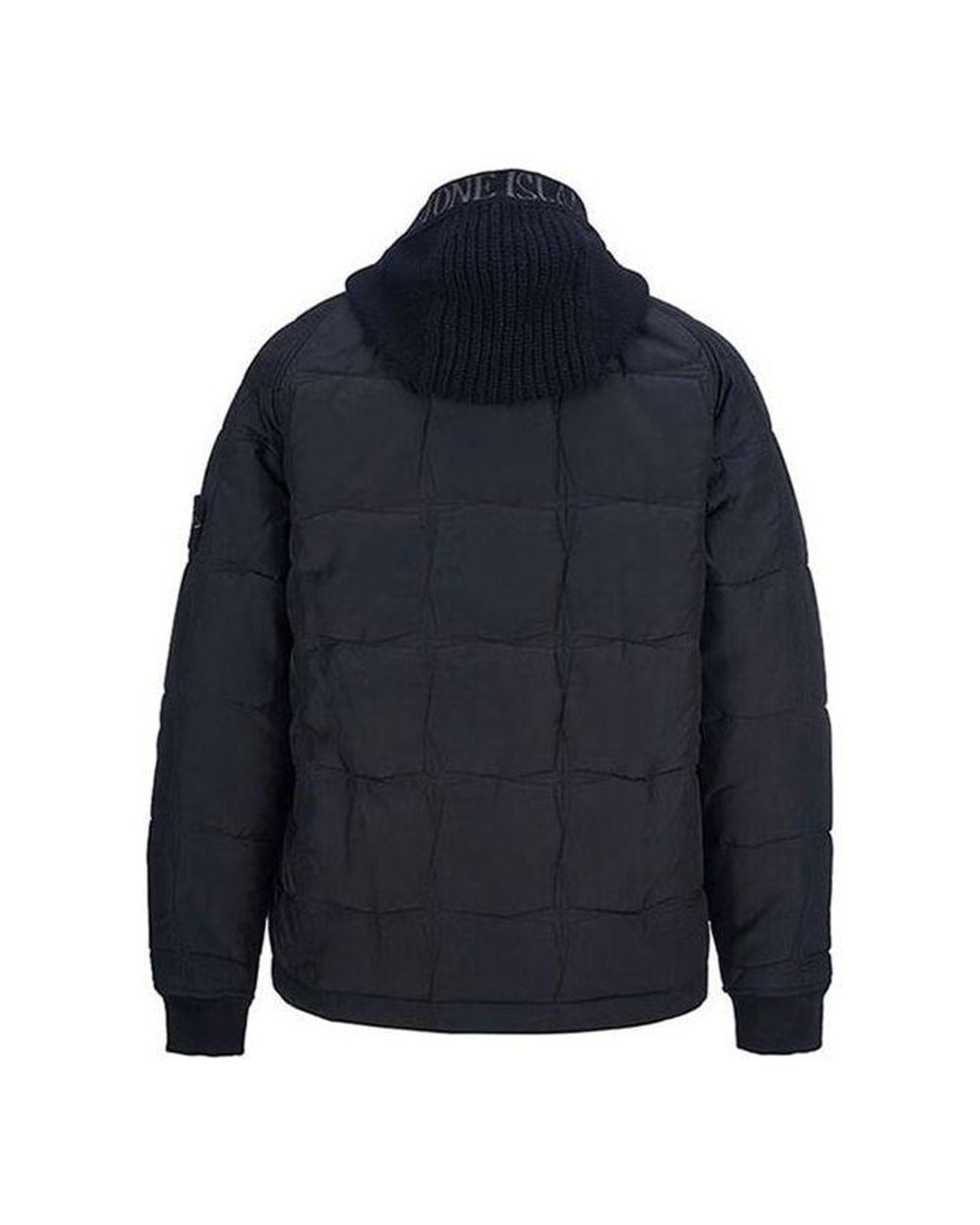 Stone Island Blue Hoody Zip-Up Jacket for men