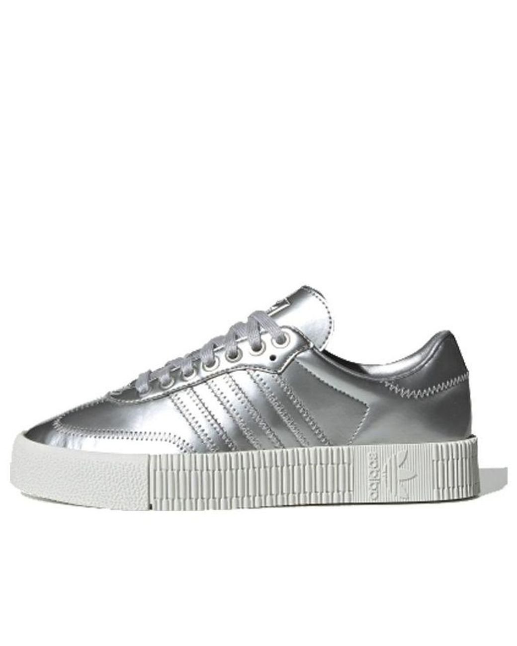 adidas Originals Adidas Sambarose 'silver Metallic' in Gray | Lyst