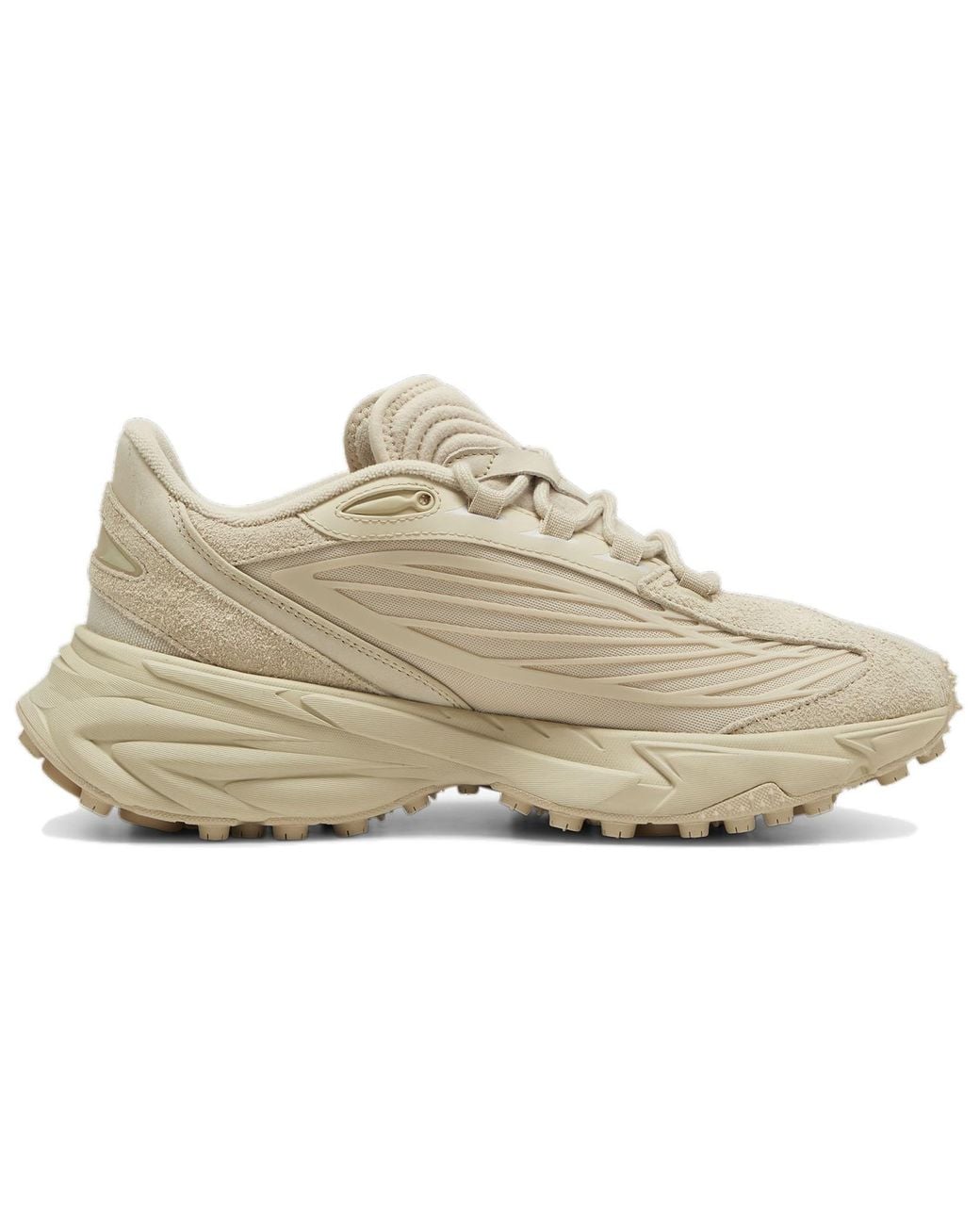 PUMA White Spirex Premium Sneakers 'Putty Prairie Tan' for men