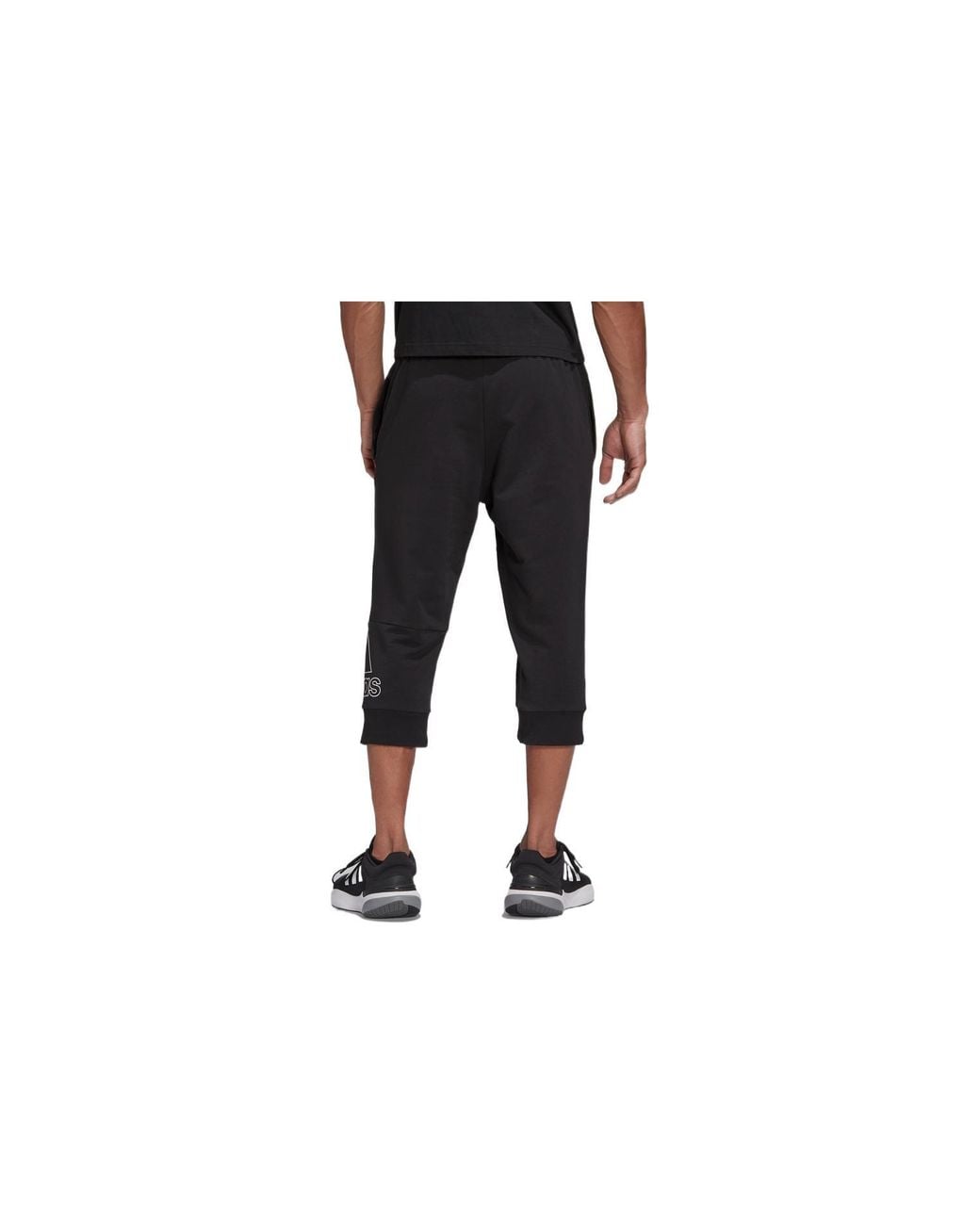 Adidas Black Solid Color Pants Logo Casual Sports Pants/Trousers/Joggers for men