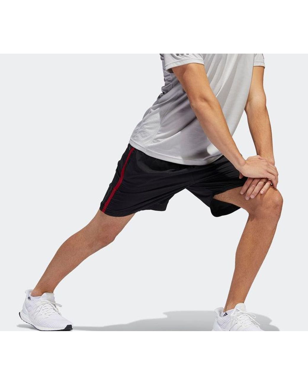 Adidas Blue Side Stripe Training Sports Shorts for men