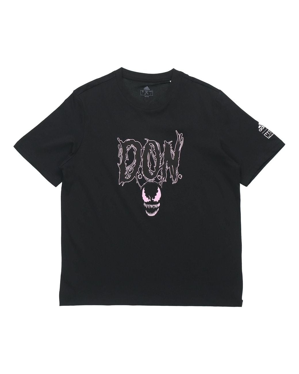 Adidas Black Don Venom Tee Basketball Sports Short Sleeve for men
