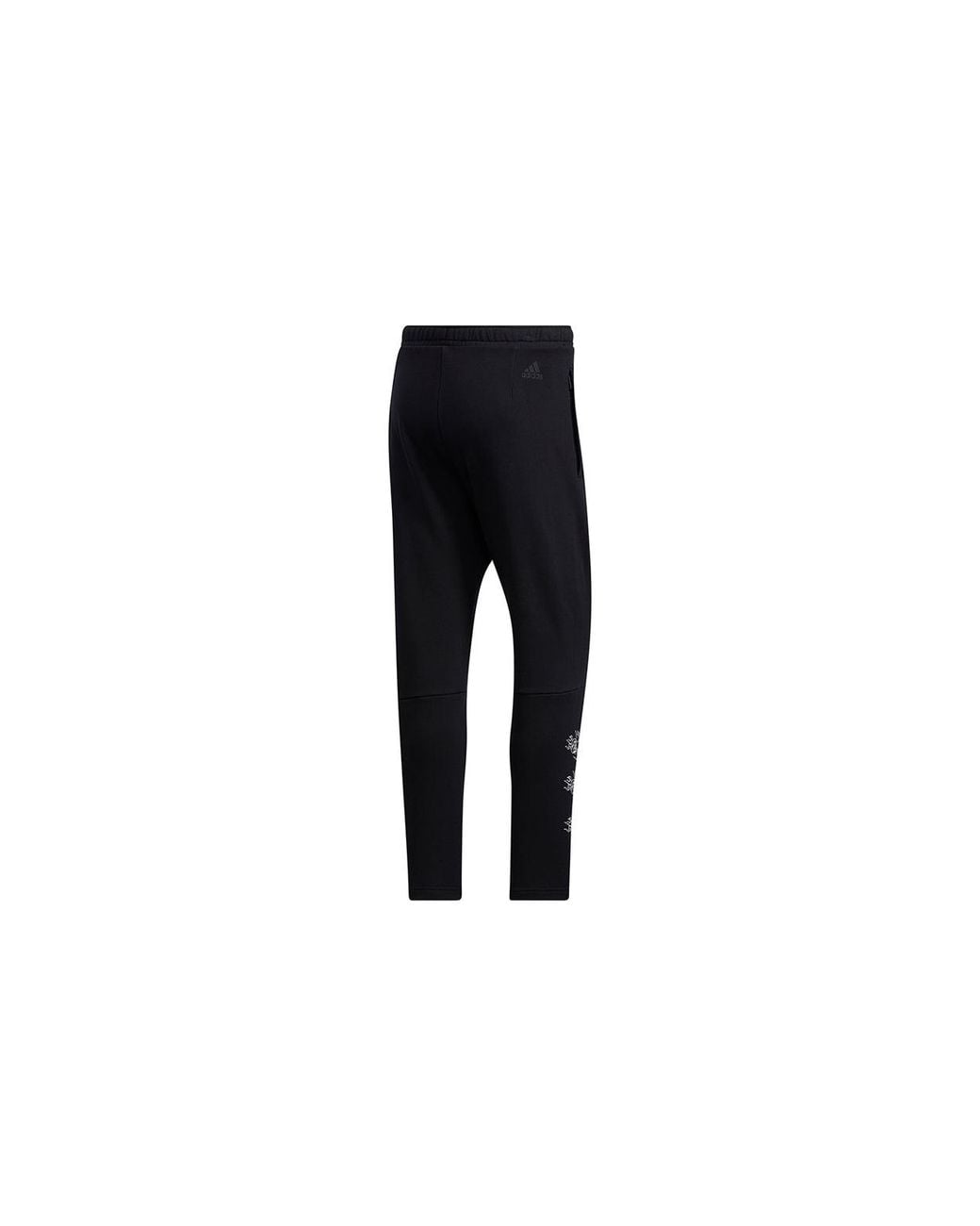 Adidas Black Ub Pnt Wv Deco Logo Printing Training Running Casual Sports Pants for men
