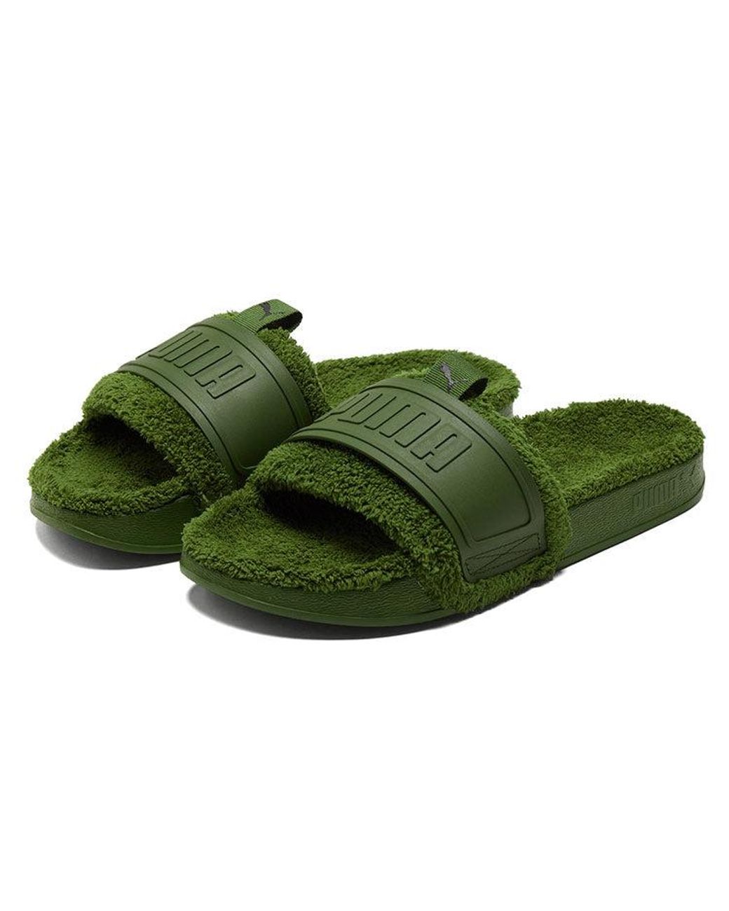 PUMA Green Leadcat Ylm Slide Winter Slipper for men