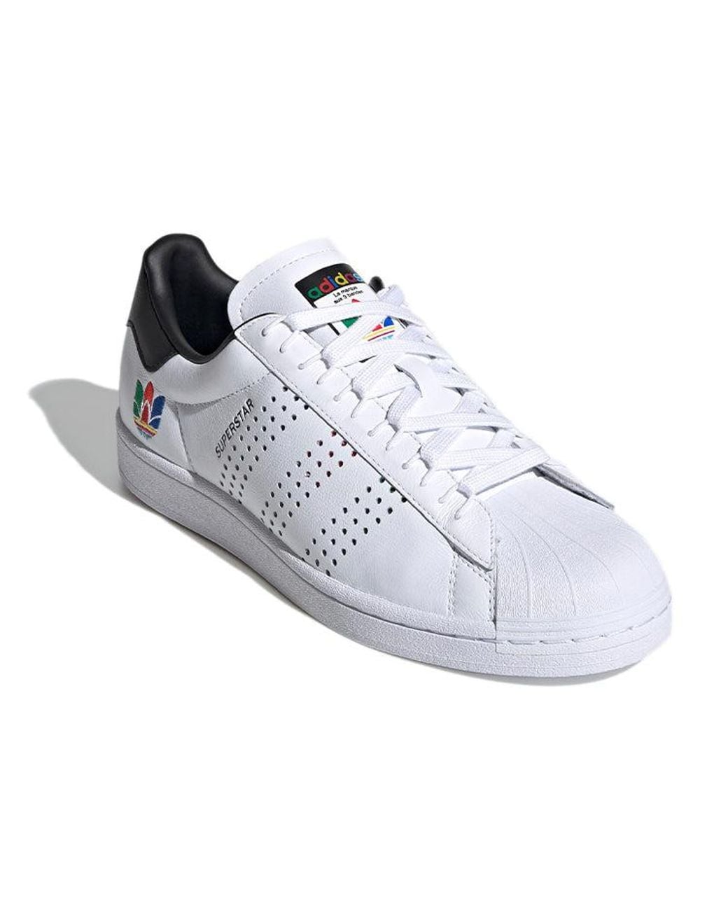 Adidas Adidas Superstar 'colorful Trefoil - Cloud White' for men