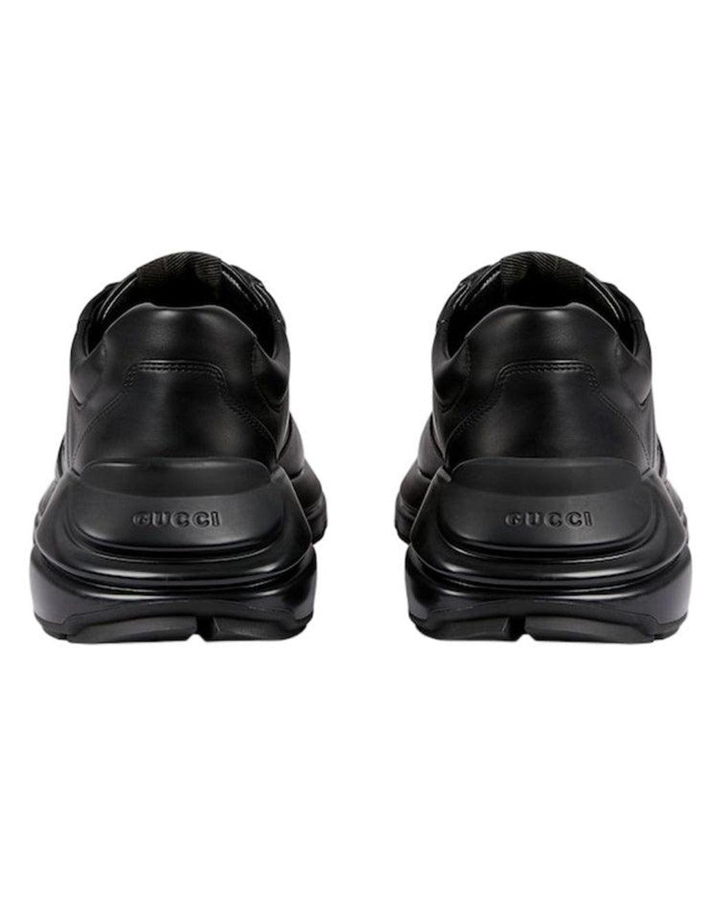 Gucci Black Rhyton 'Interlocking G for men
