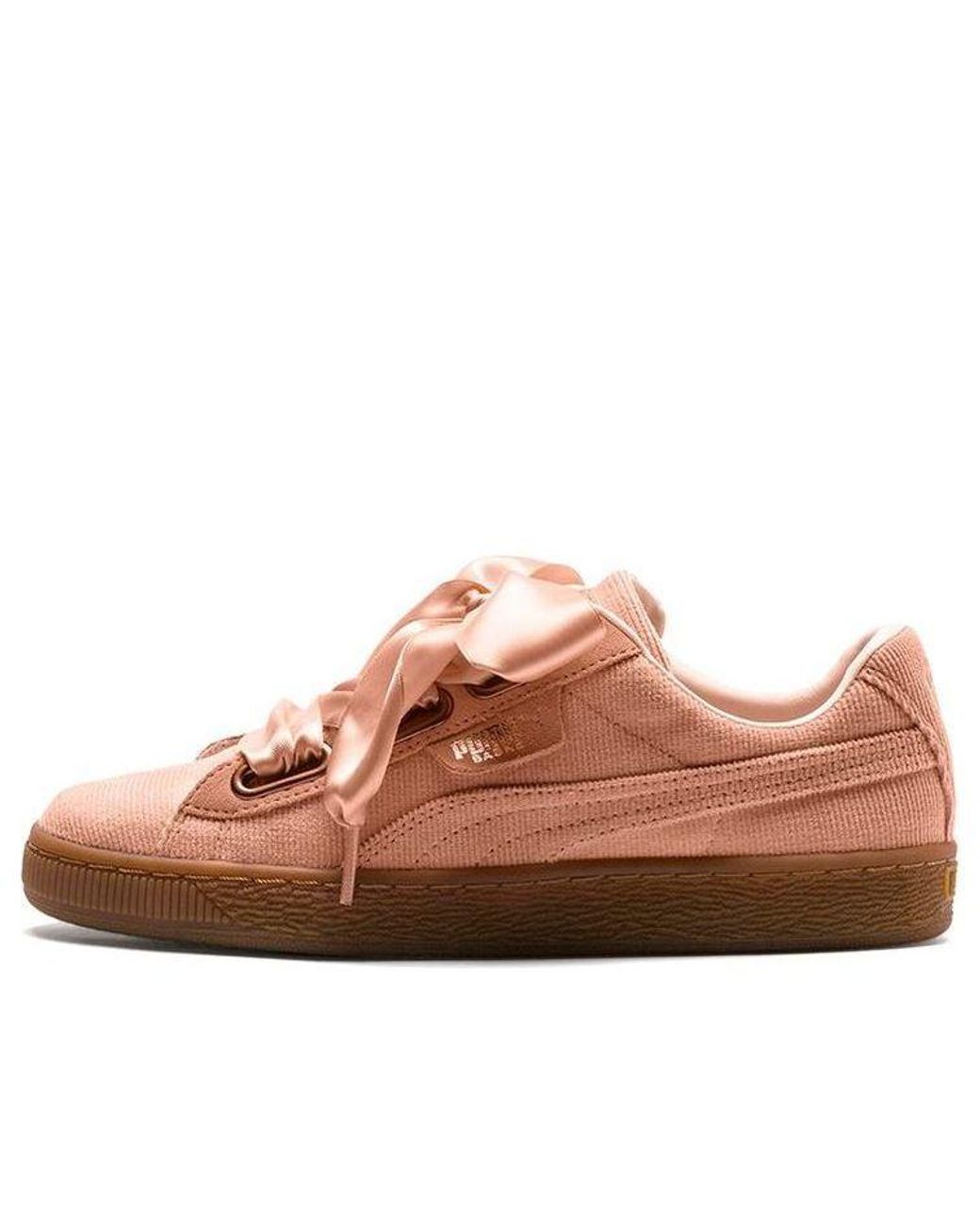 PUMA Brown (Wmns) Basket Heart Corduroy