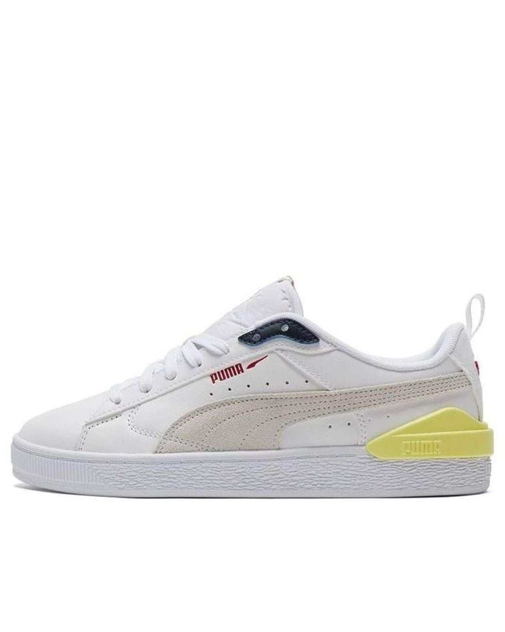 PUMA White Suede Bloc Pear' for men