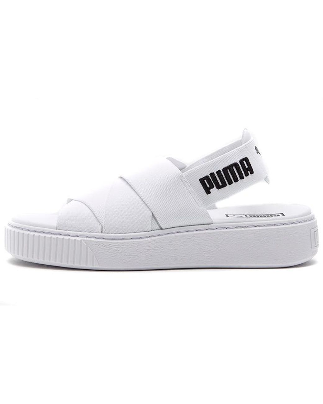 PUMA White (Wmns) Platform Trace Sports Sandals
