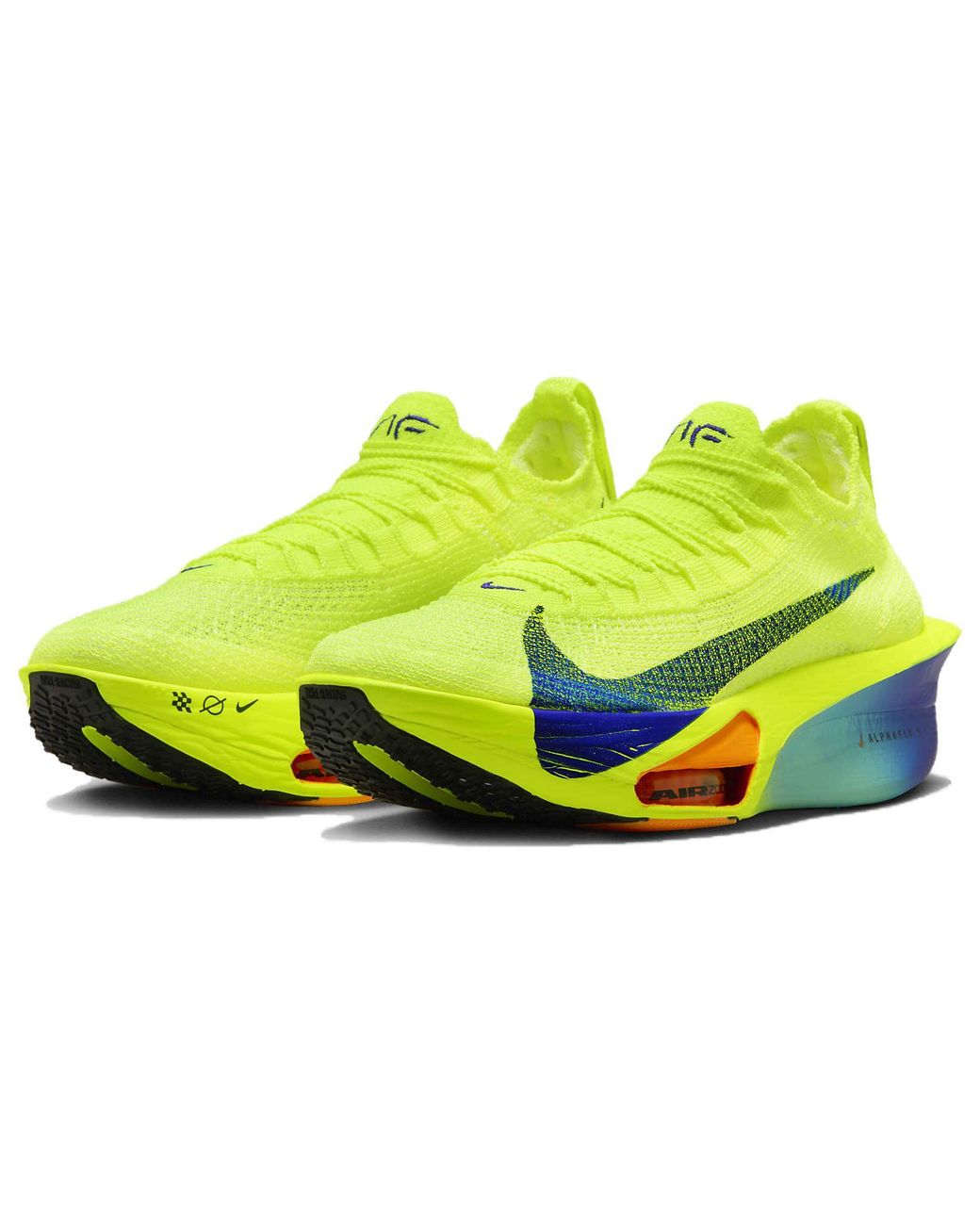 Nike Yellow Alphafly 3 Road Racing Shoes
