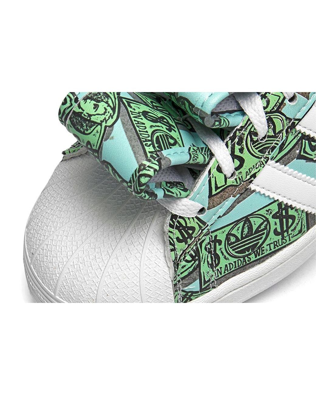 Adidas Blue Jeremy Scott X Superstar 'Money' for men
