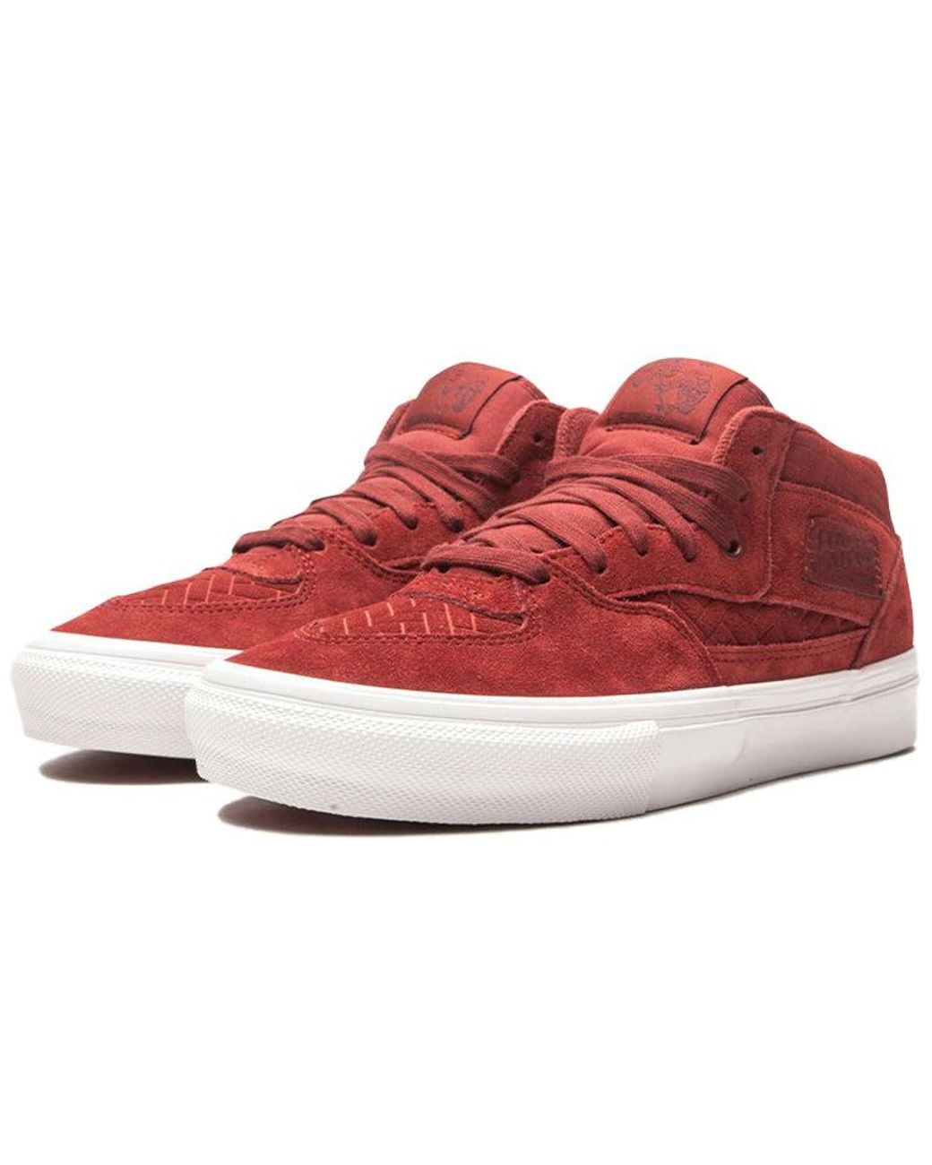Vans Red Skate Half Cab Mid-Top Sneakers for men