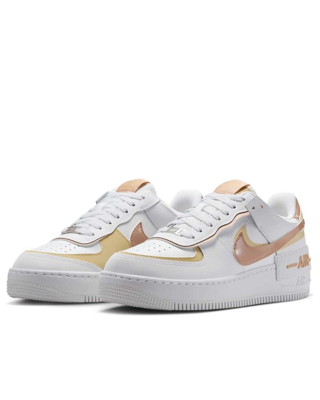 Nike White (Wmns) Air Force 1 Low Shadow Team Rattan'
