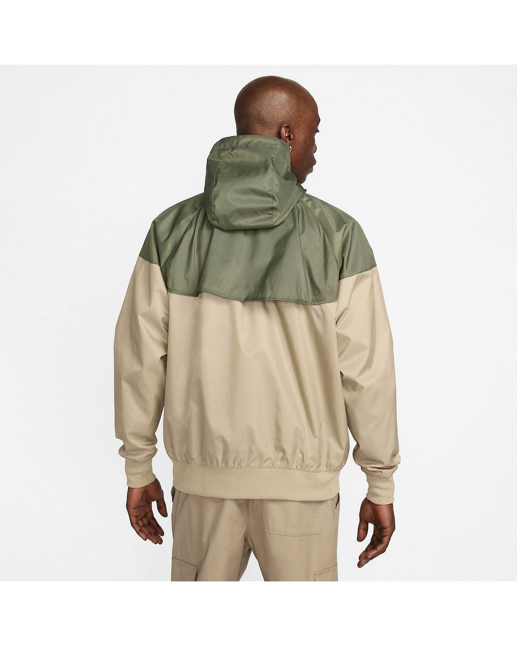 Nike Green Sportswear Windrunner Hooded Jacket 'Khaki' for men