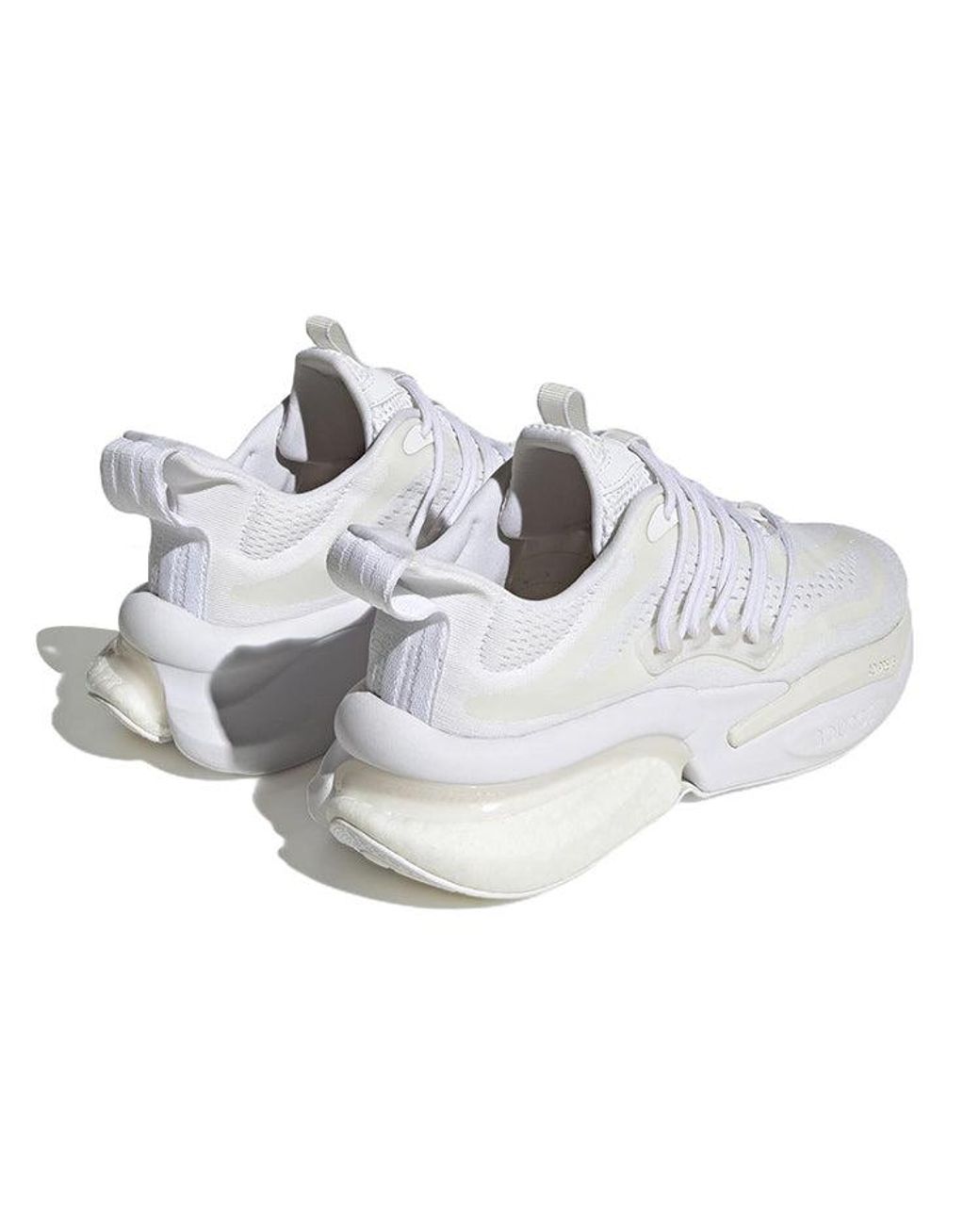 Adidas White Alphaboost V1 'Triple' for men