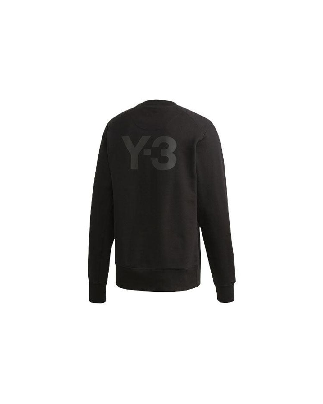 Adidas Black Y-3 Ss21 Logo Printing Round Neck for men