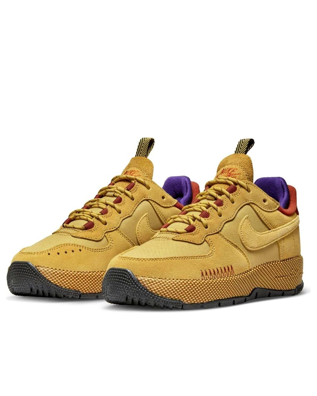 Nike Yellow (Wmns) Air Force 1 Wild 'Wheat Rugged'