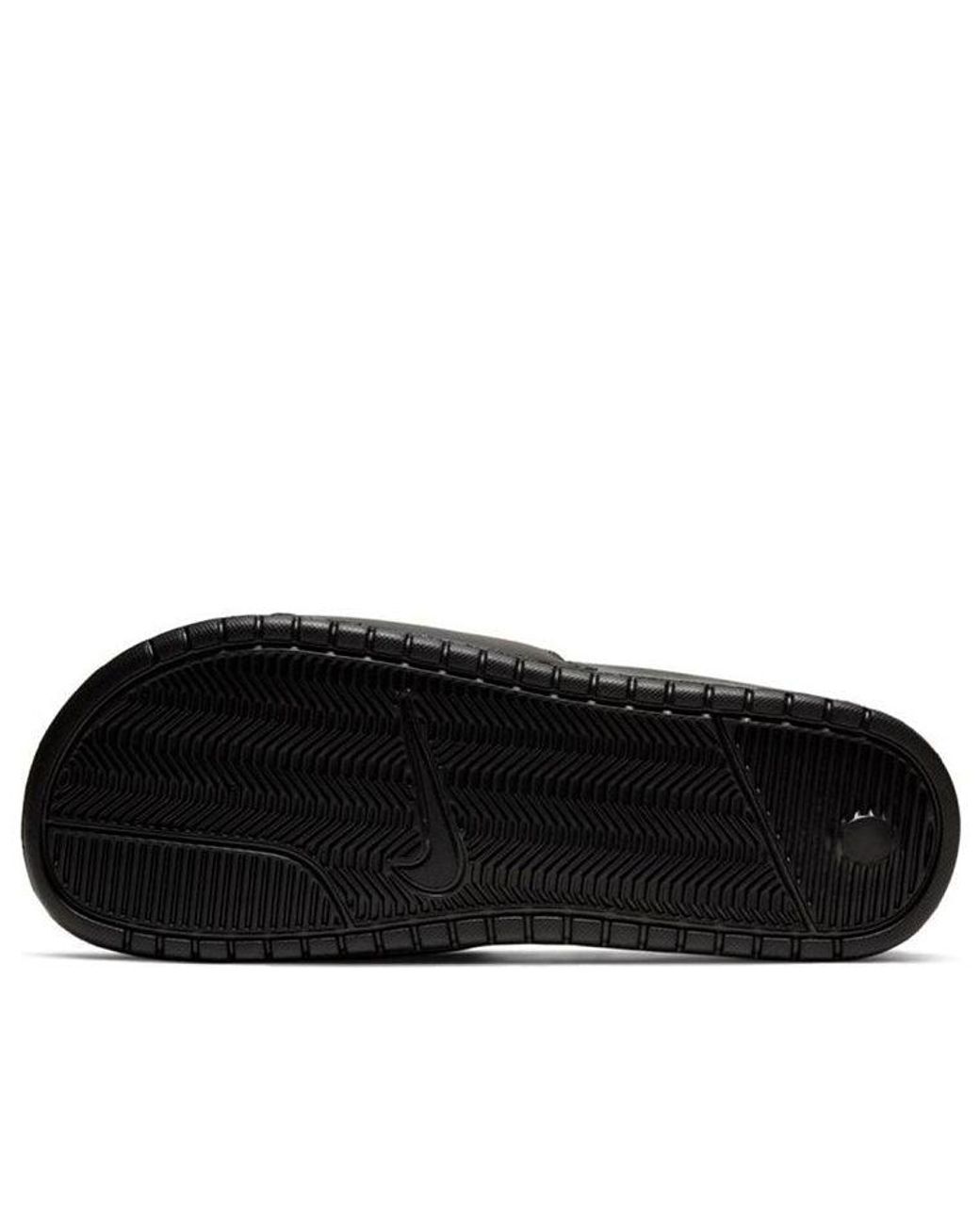 Nike Black Benassi Slides 'Just Do It' for men