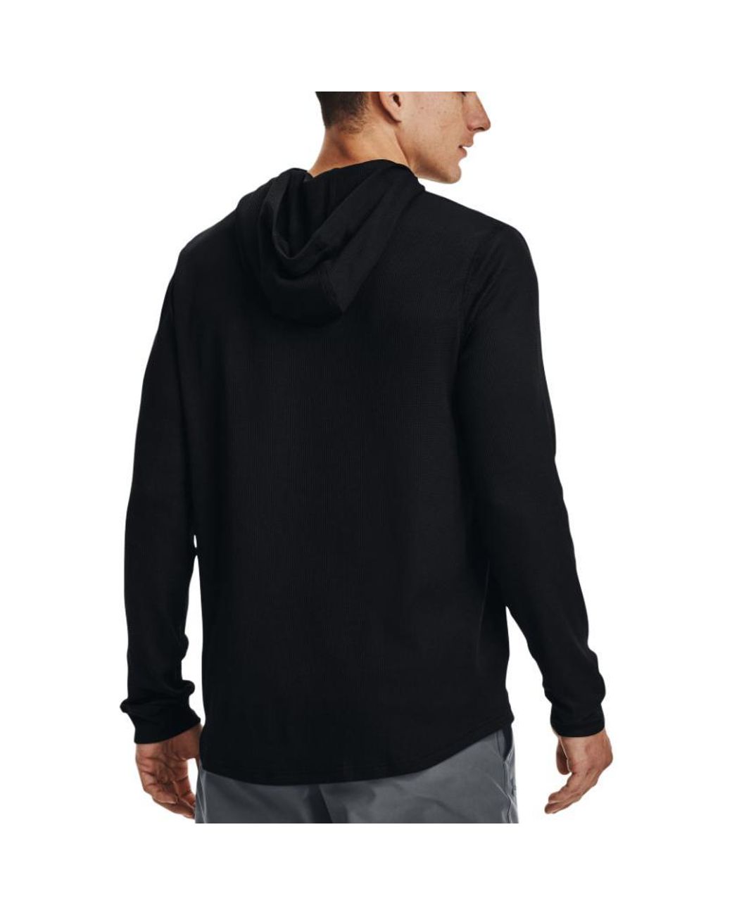 Under Armour Black Waffle Hoodie for men