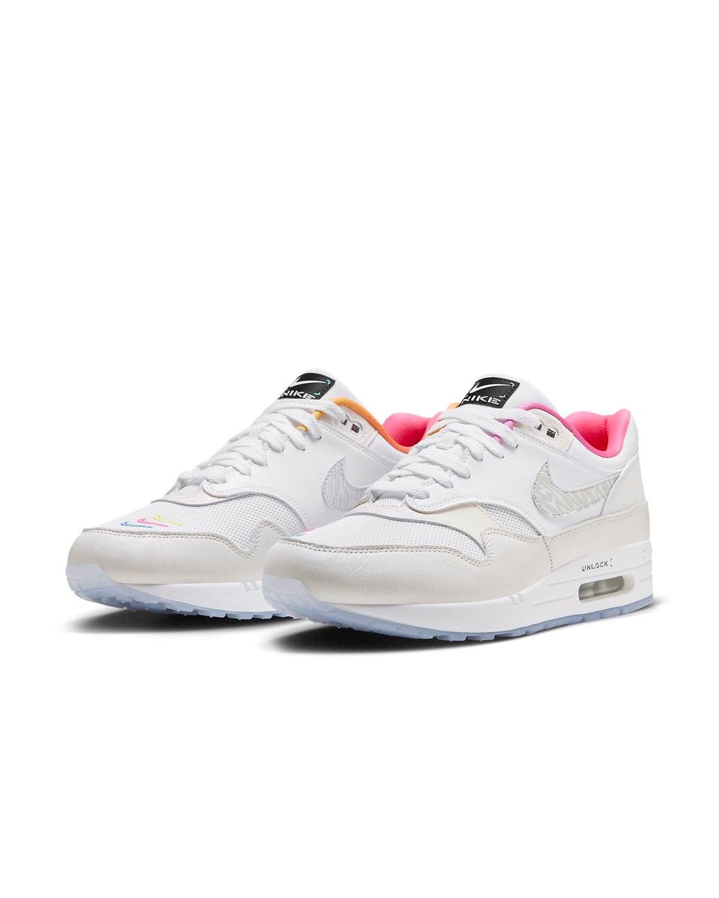 Nike White Air Max 1 'Unlock Your Space' for men