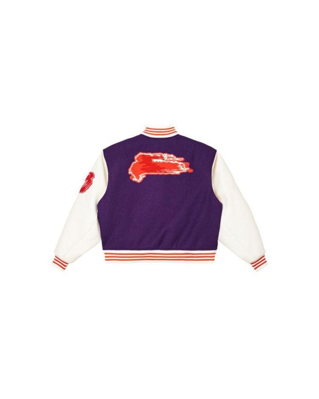 Adidas Purple Y-3 Letterman Jacket
