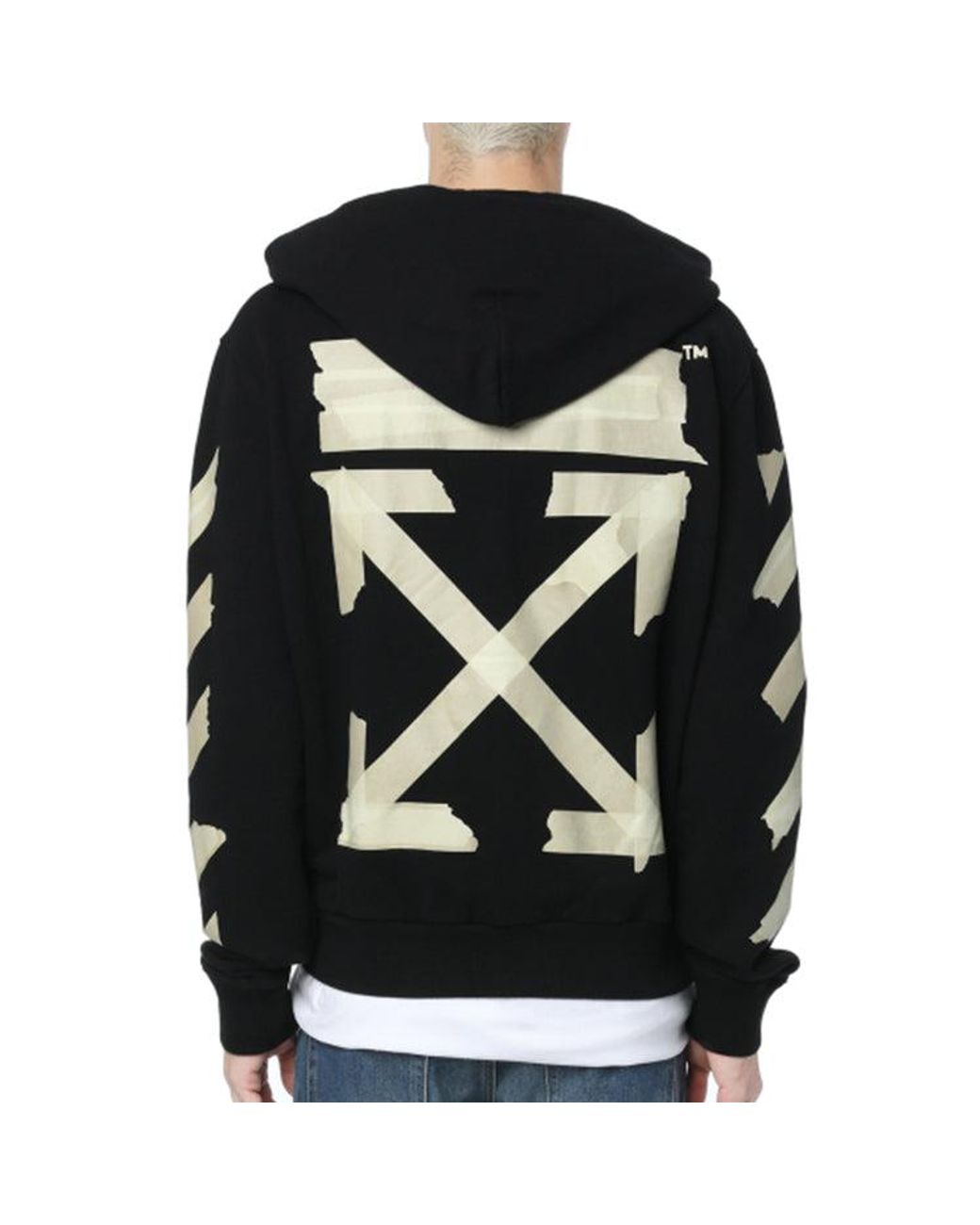 Off-White c/o Virgil Abloh Black Rubber Strap Arrow Printing Classic for men