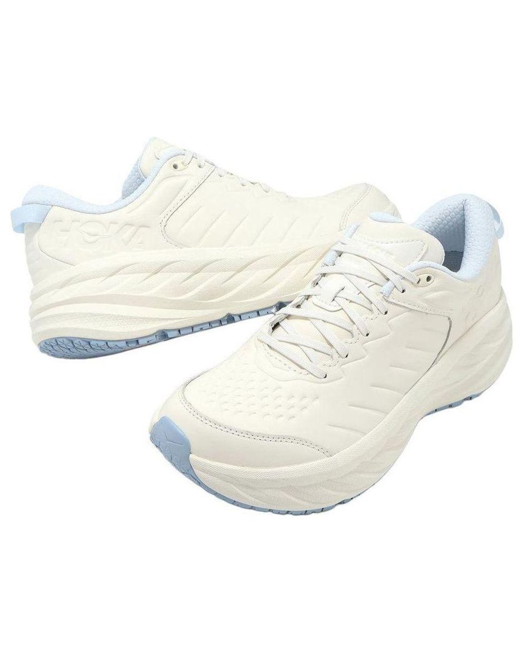 Hoka One One White Bondi Sr 'Alabaster Overcast' for men