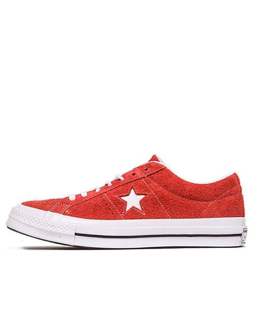 Converse Red One Star Ox Suede' for men