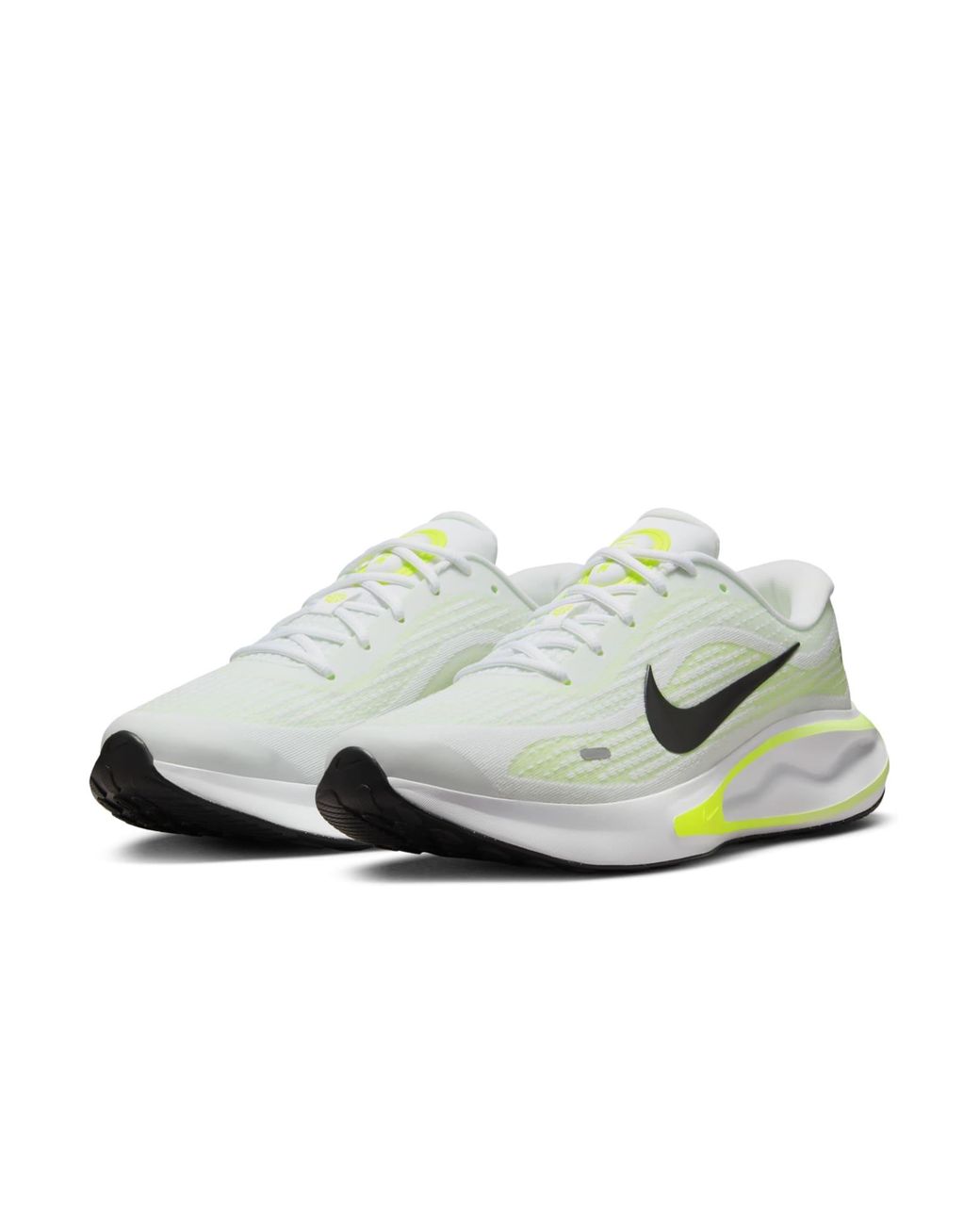 Nike White Journey Run Barely Volt' for men
