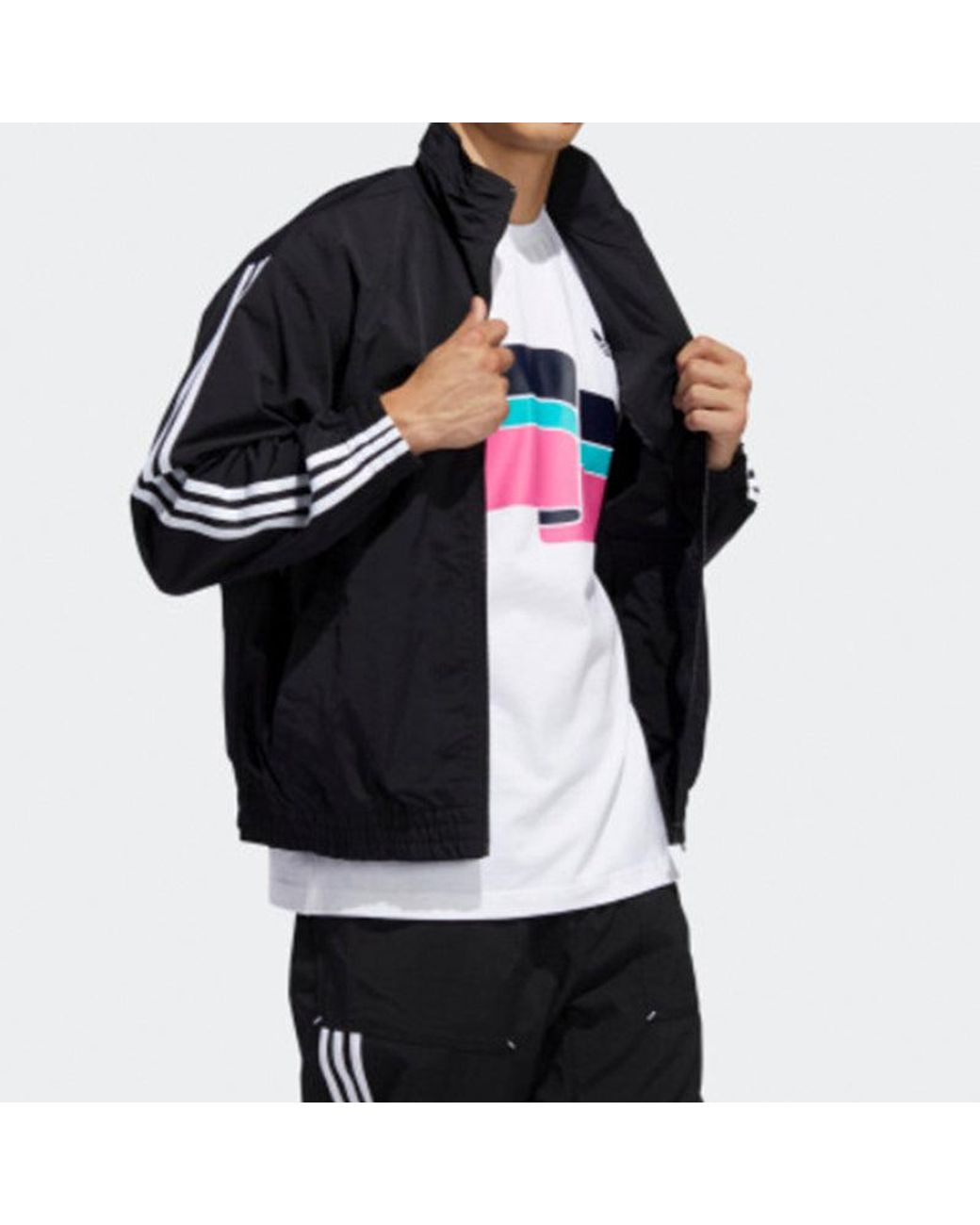 Adidas Black Originals Shadow Tr Wb Sports Jacket For for men
