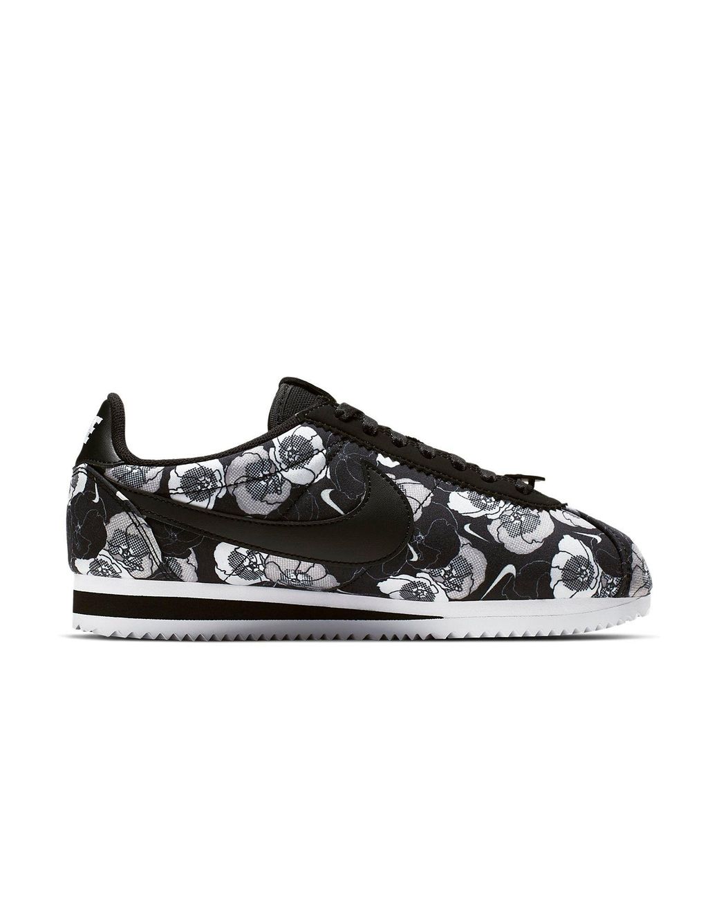 nike black floral shoes