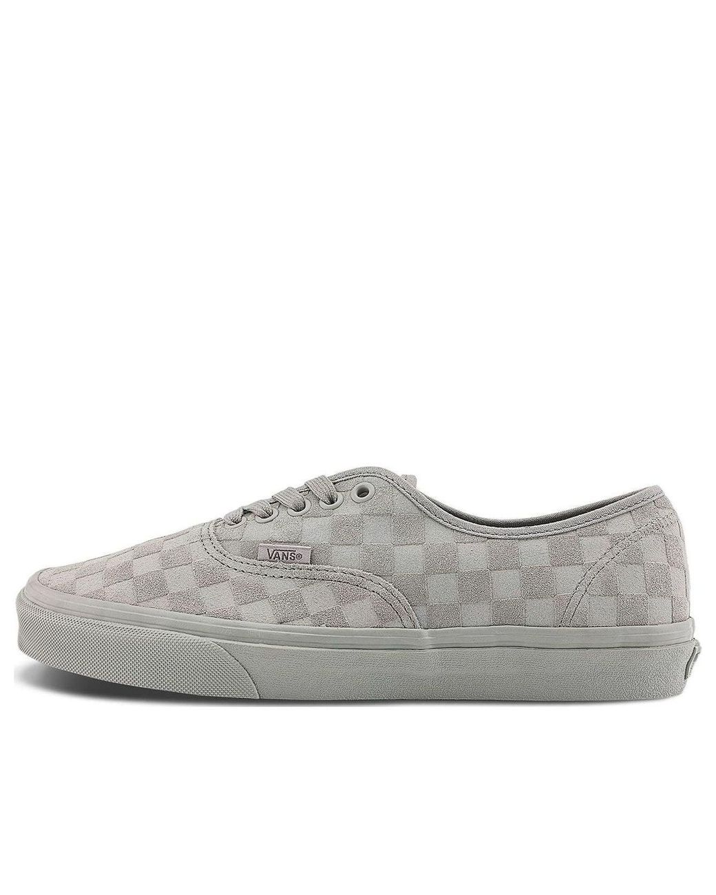 Vans Gray Authentic 'Mono Checkerboard' for men