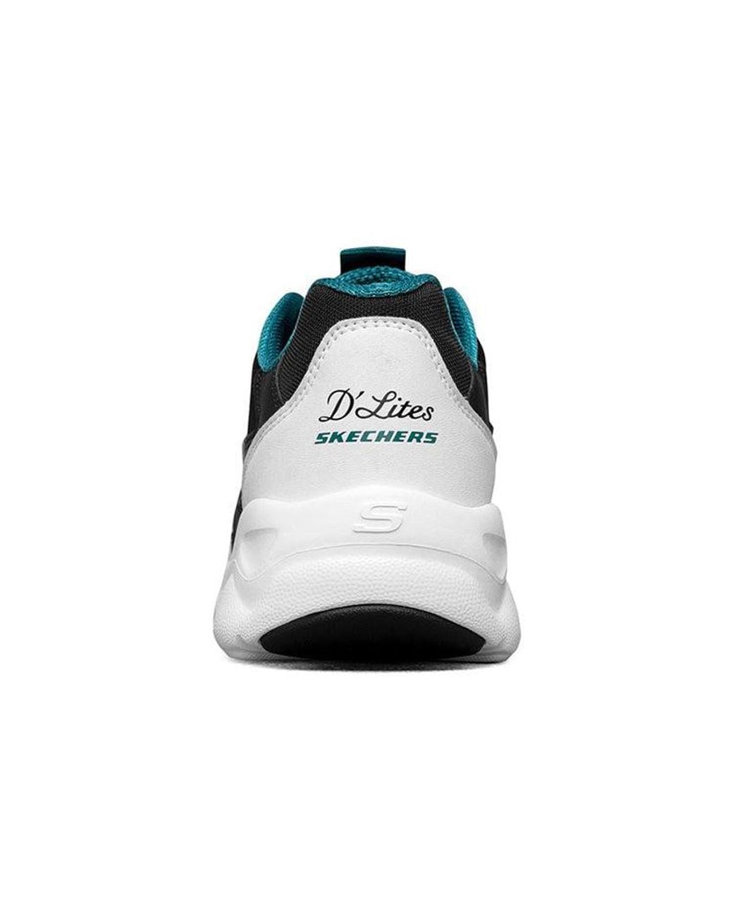 Skechers White (Wmns) D'Lites Airy Low-Top Running Shoes