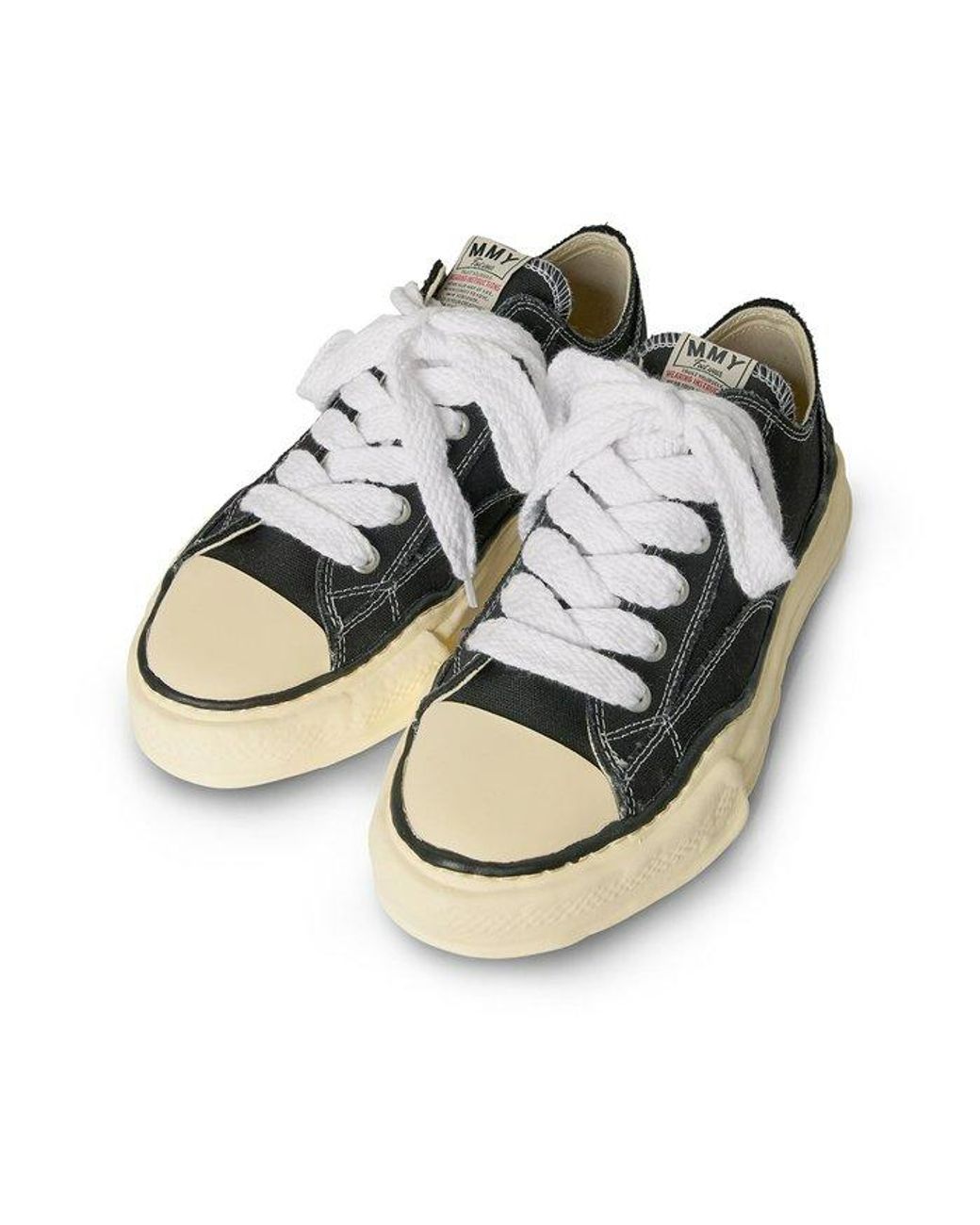 Maison Mihara Yasuhiro Black Peterson Vl Og Sole Canvas Low-Top Sneaker for men