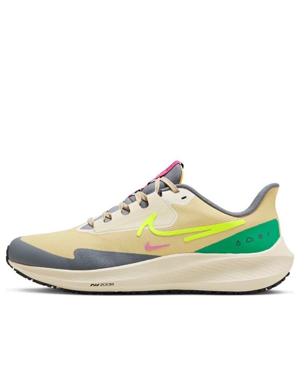 Nike White Air Zoom Pegasus 39 Shield 'Team Volt' for men