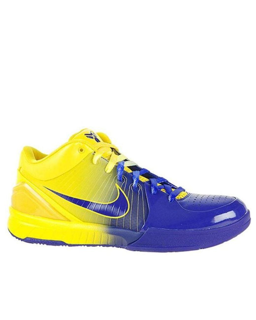 Nike Yellow Zoom Kobe 4 'Four Rings' for men