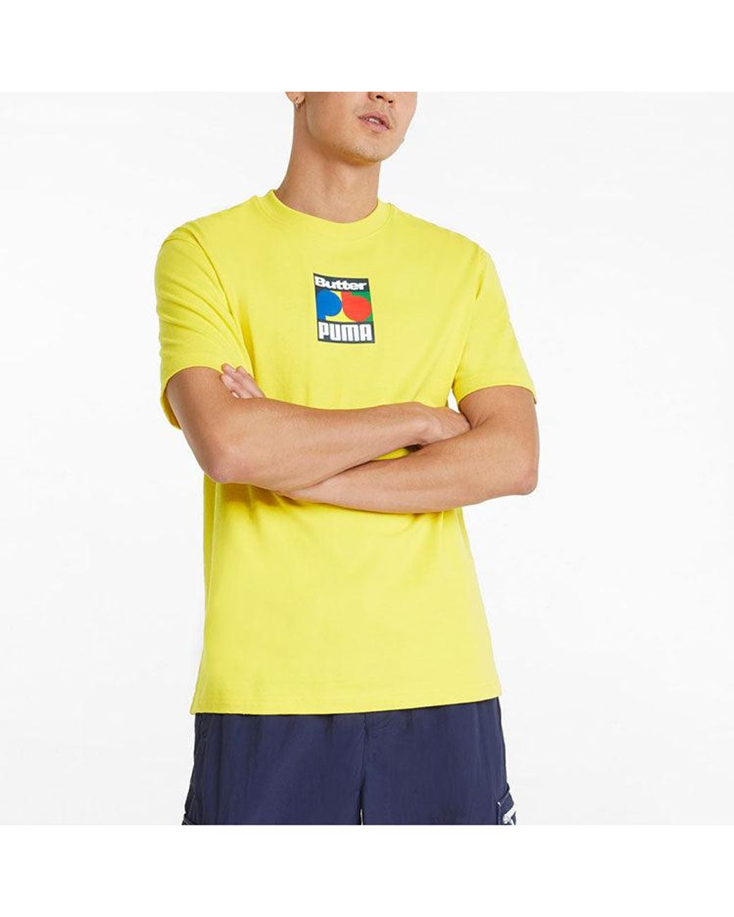 PUMA Yellow X Butter Goods Graphic T-Shirt for men