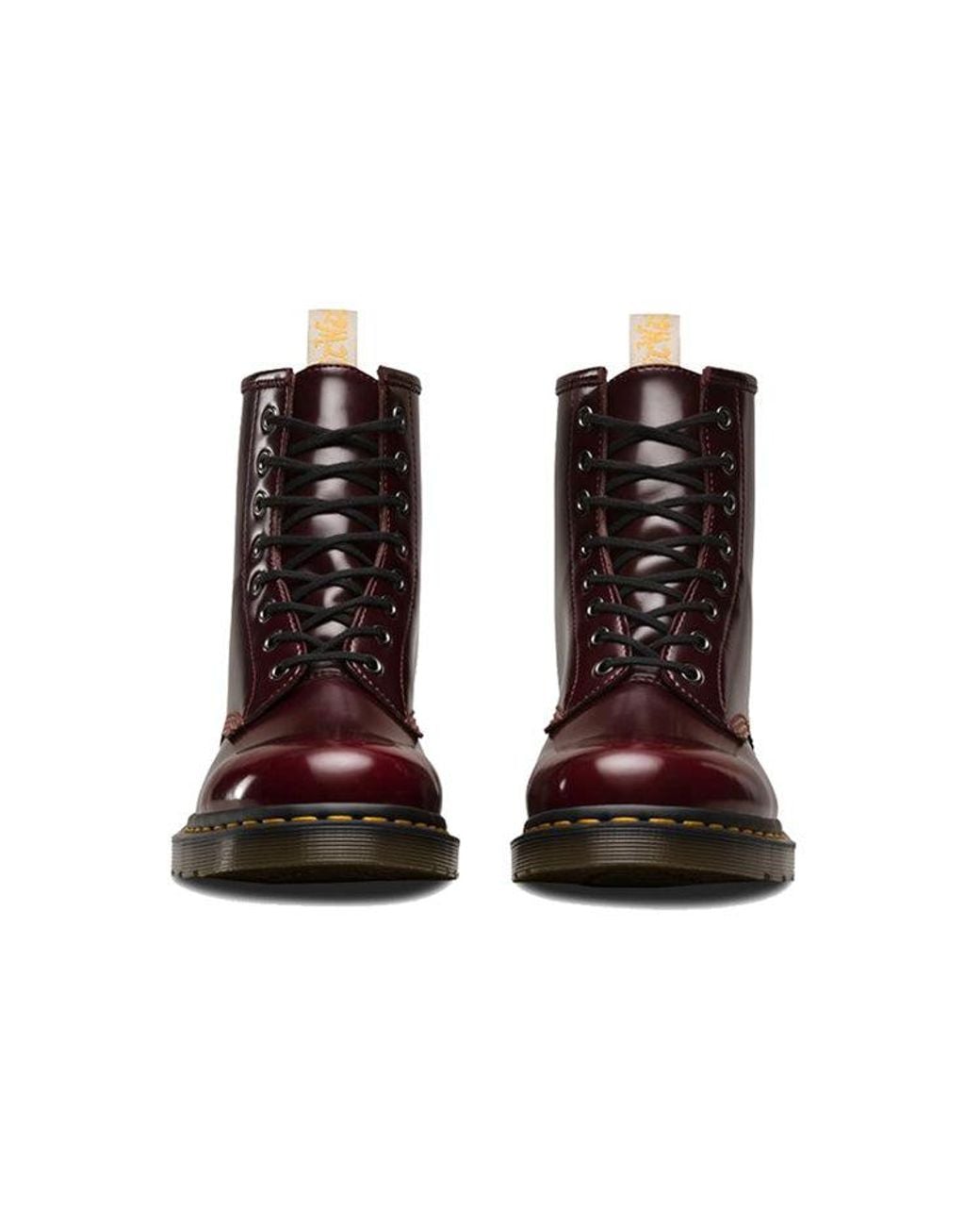 Dr. Martens Brown 10 Martin Boots Cherry Red for men