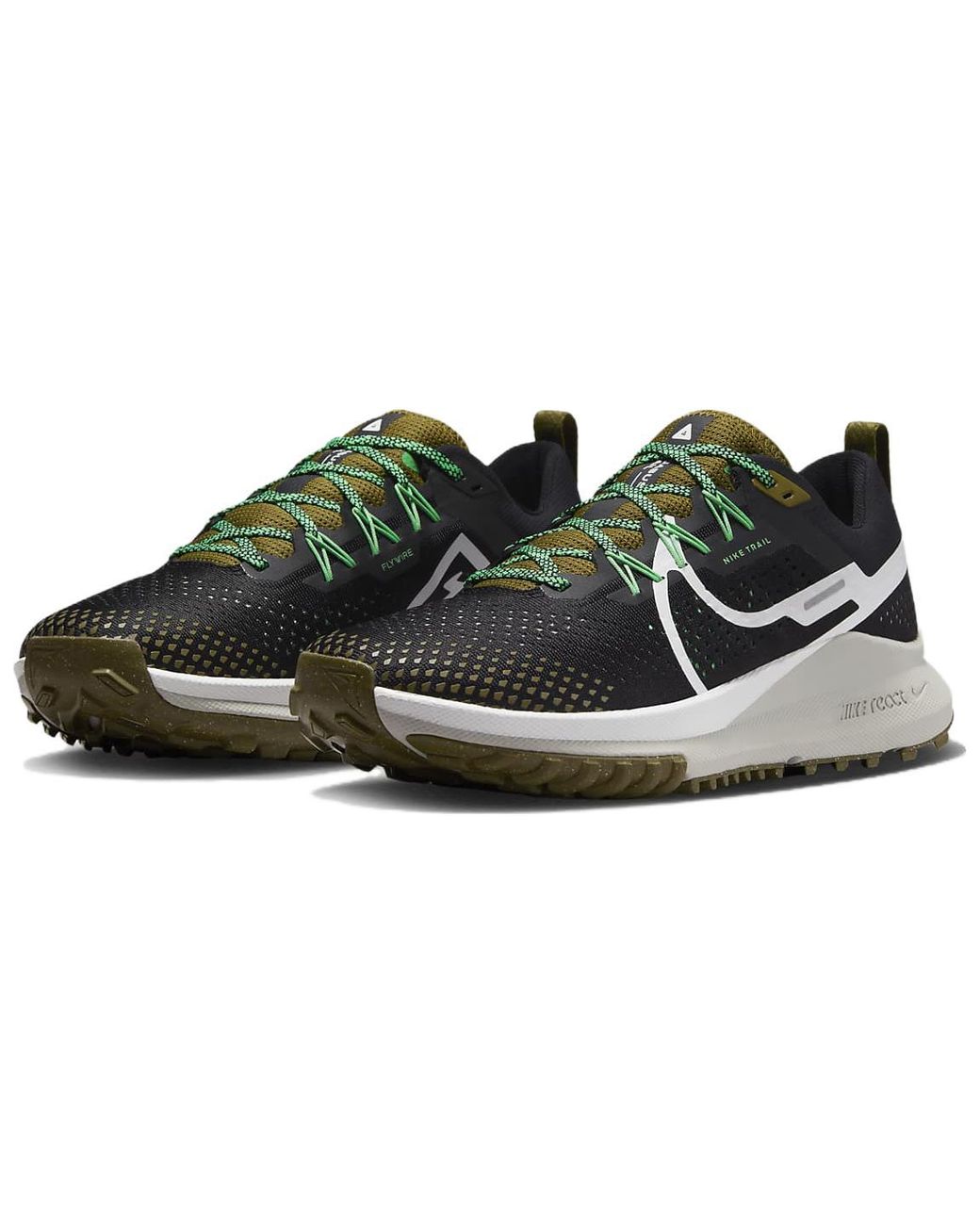 Nike Multicolor React Pegasus Trail 4 Trainers Sneakers Trail Running Shoes Dj6158 for men