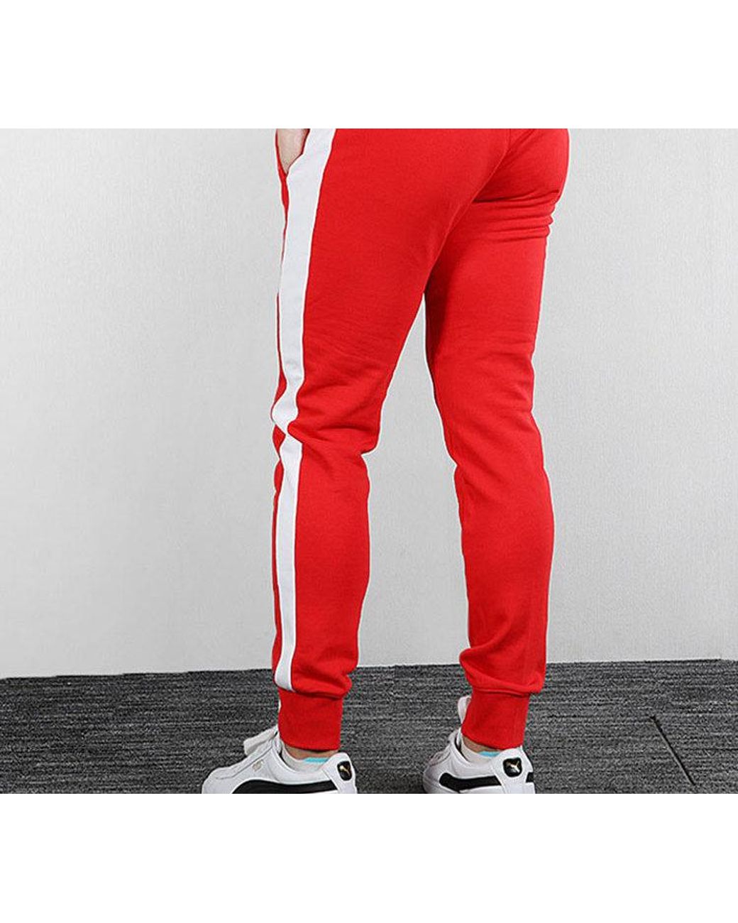 PUMA Red Iconic T7 Track Pants for men