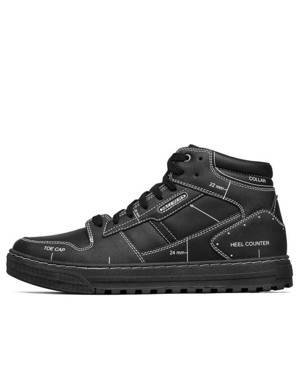 Skechers Black Reclass High-Top Sneakers for men