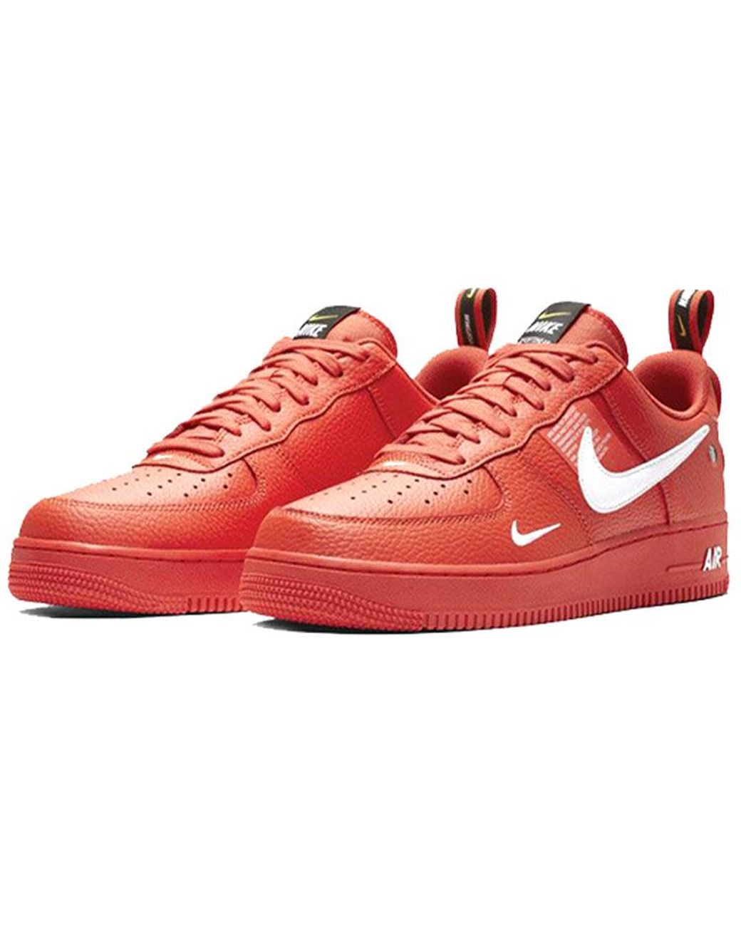 Nike Red Air Force 1 '07 Lv8 'Overbranding' for men