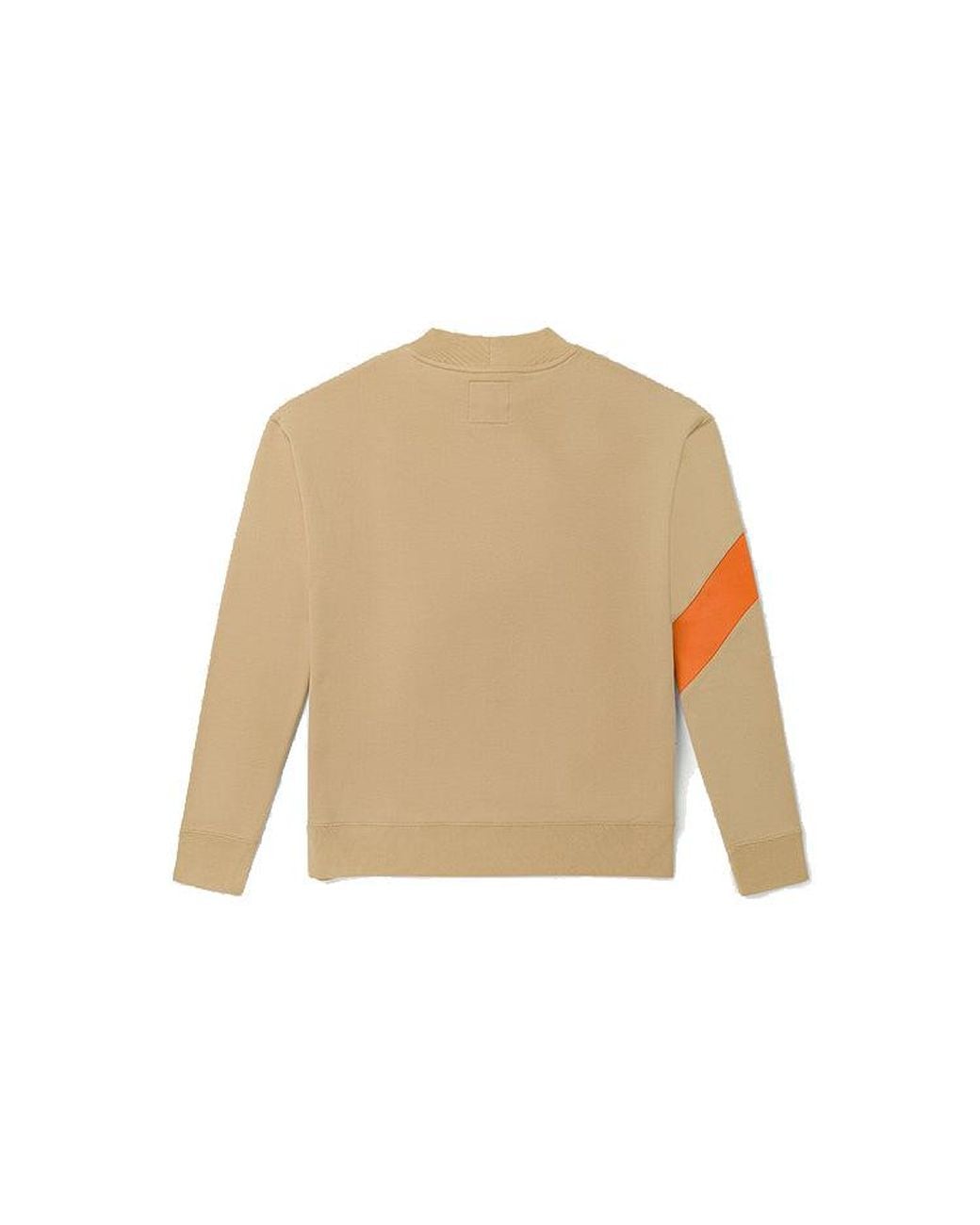 Vans Orange Logo Printing Casual Sports Pullover Couple Style for men