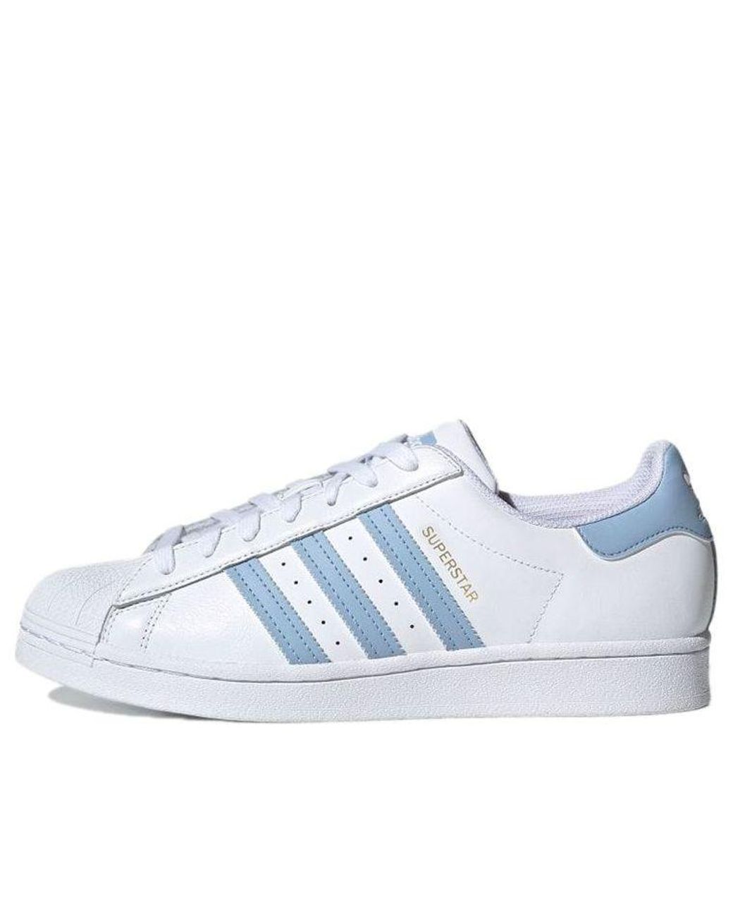 adidas Originals Adidas Superstar 'white Ambient Sky' in Blue Men Lyst