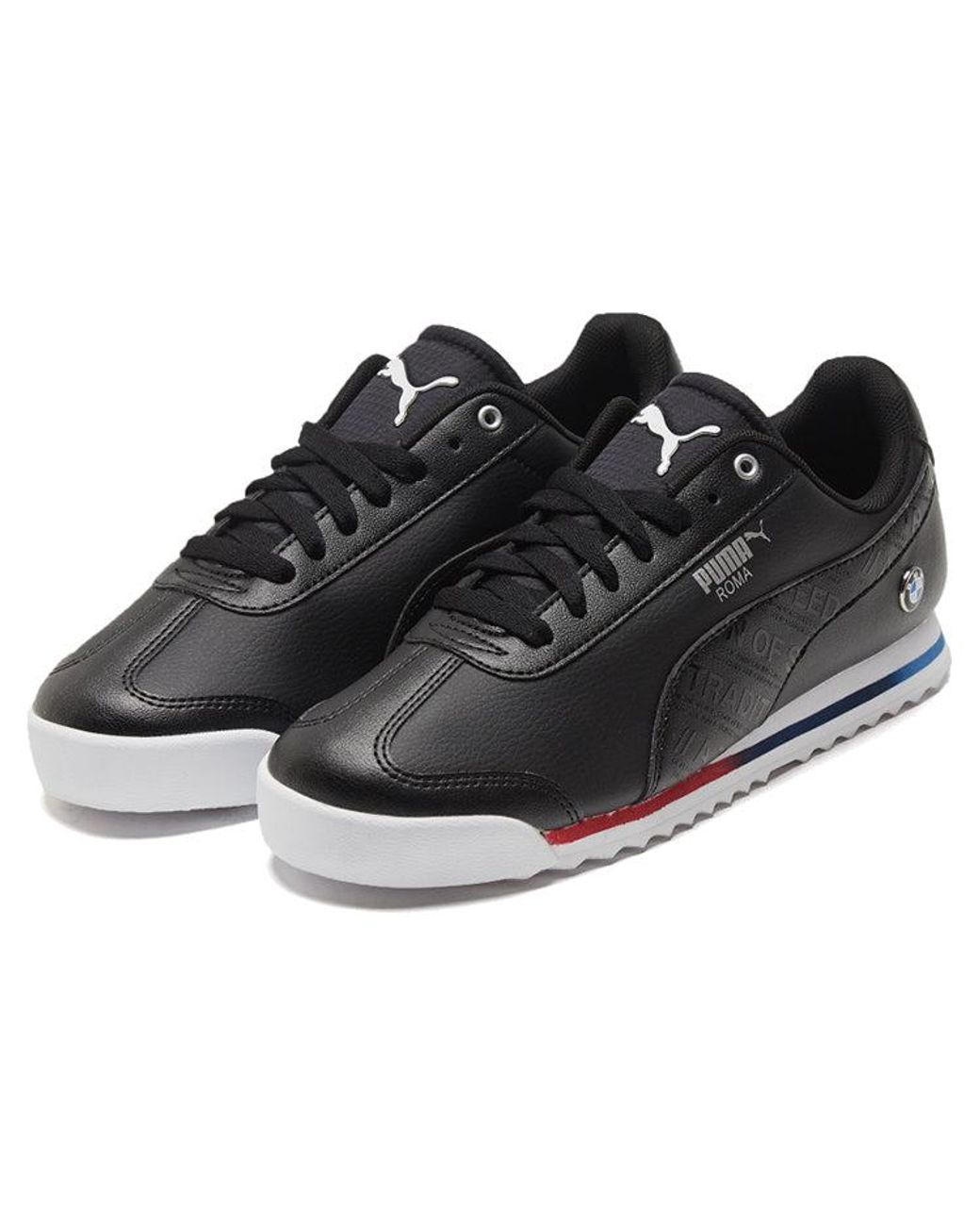 PUMA Black Bmw Mms Roma Low Top Running Shoes for men