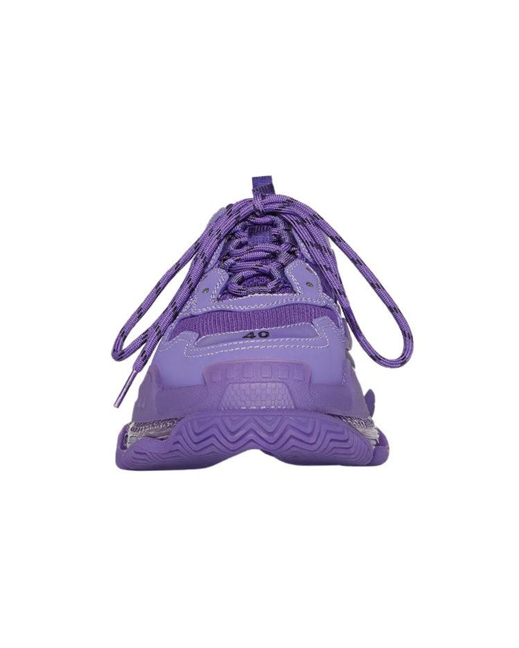 Balenciaga Purple (Wmns) Triple S Sneakers 'Clear Sole'