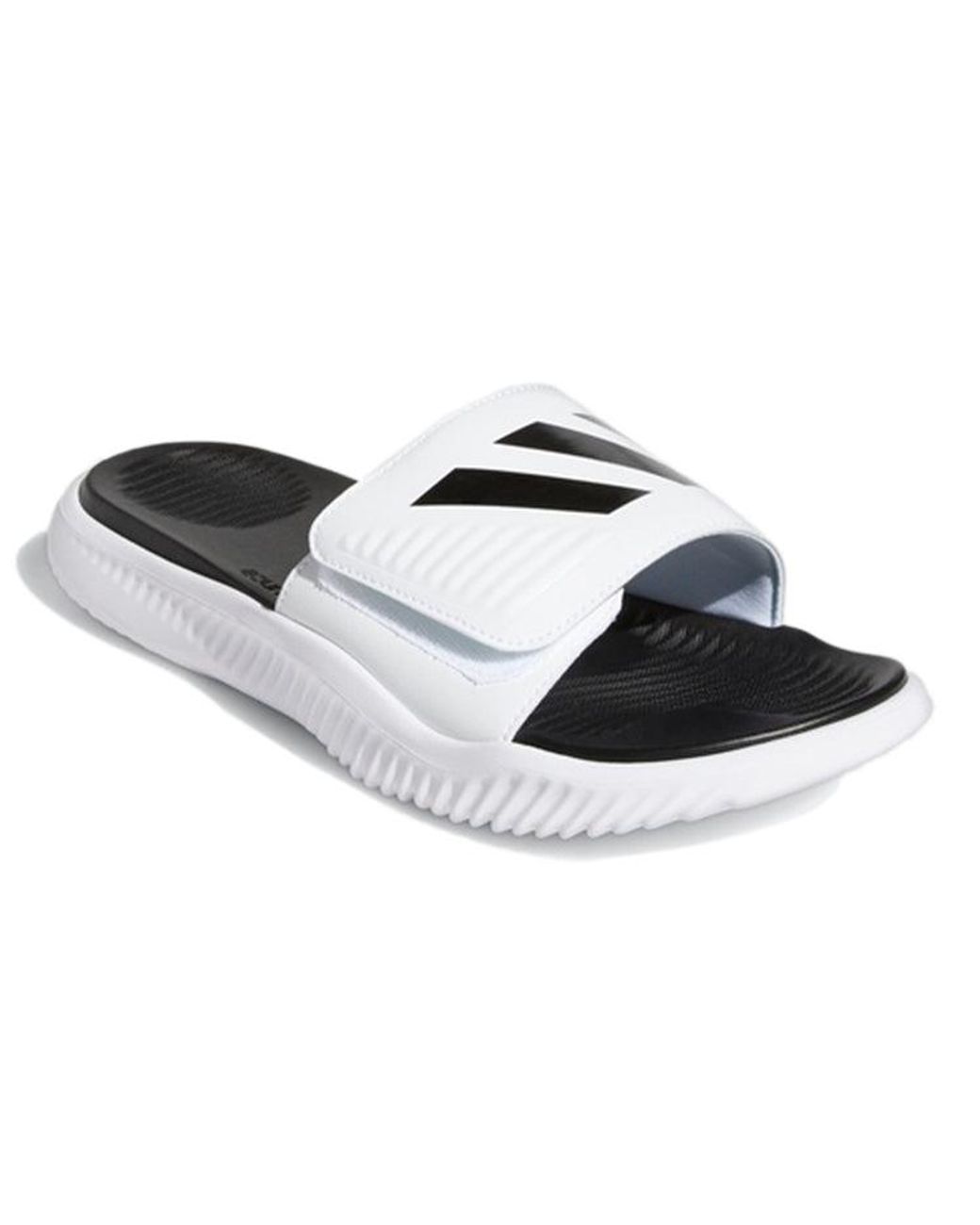 Adidas White Alphabounce Slide for men