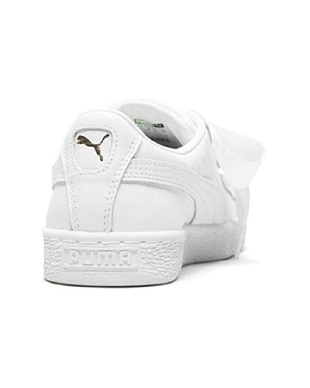 PUMA White (Wmns) Suede Platform Bling